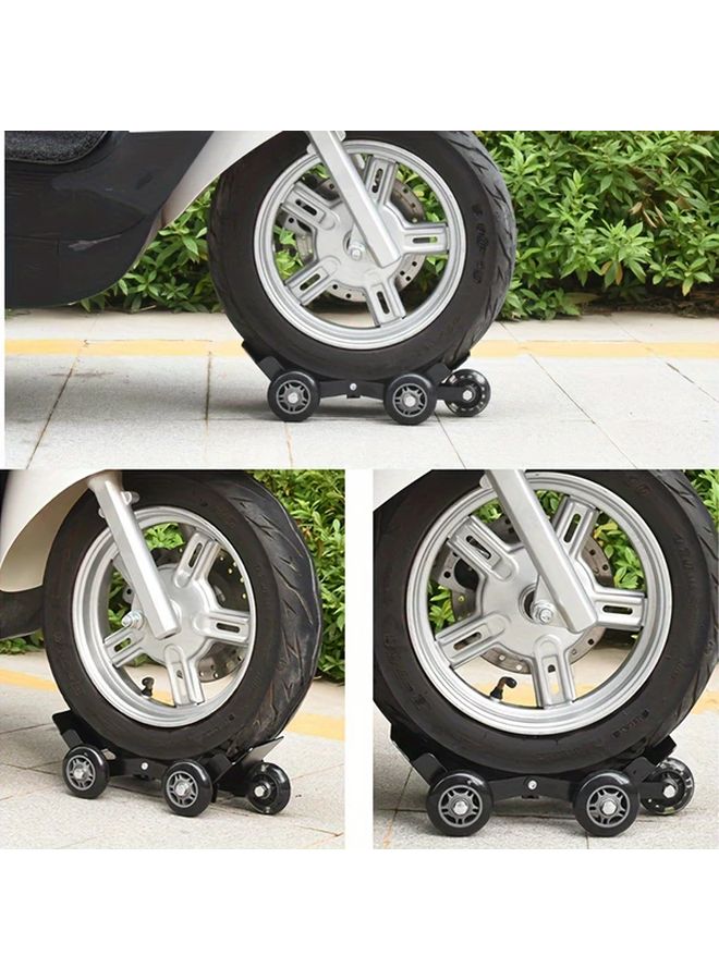 Booster Color Steel Motorcycle Tire Changer Skate Portable Wheel Repair Slide Supports 2500 lbs - Image 3